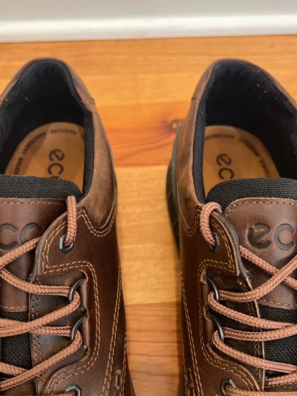 ECCO Track II Low GTX Shoes EU 50 US Mens 16 16.5 Leather Waterproof 50A001944